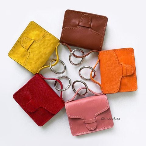  Charm Mini Little Joy Da Bò Trang Trí Túi Xách Chu Du 