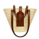  Túi Cói Quai Da Thời Trang Chu Du - Large Basket Bag 