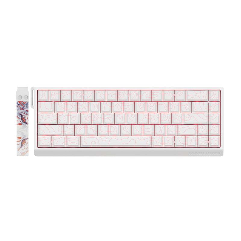 Bàn phím MADLIONS MAD68 PRO Đen(Magnetic Silver) - Trắng(Gateron Jade Esport Pro)