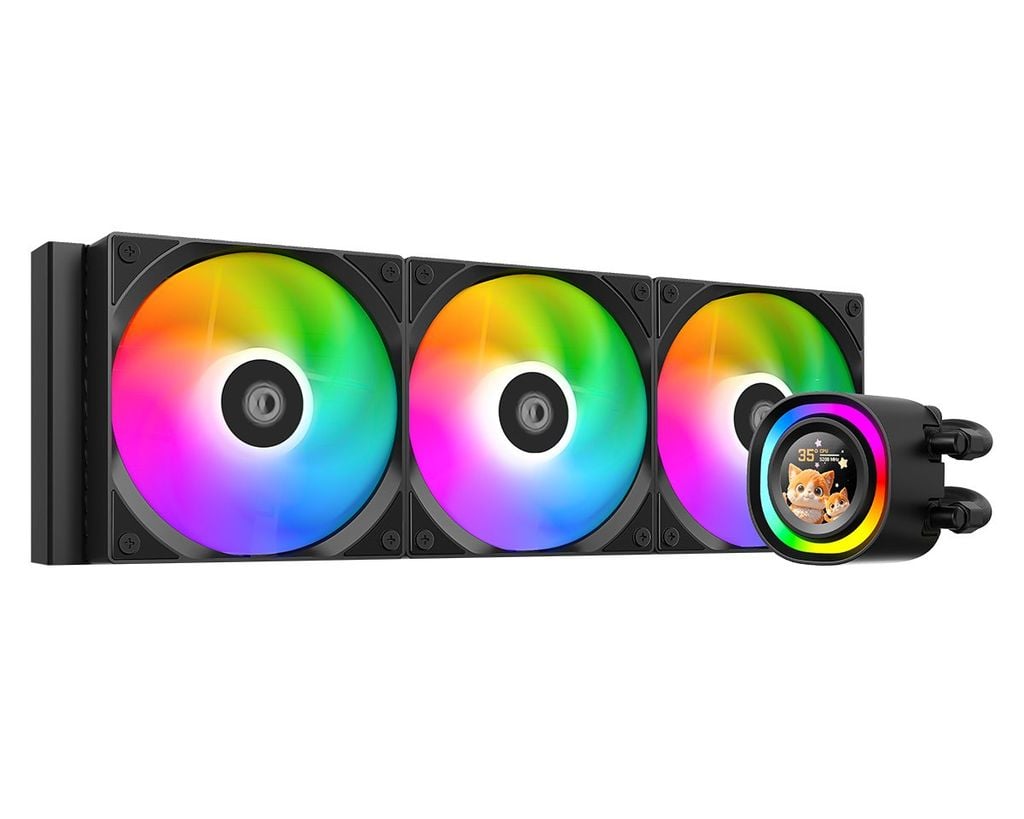 Tản nhiệt nước AIO ID-Cooling FX360 LCD ARGB Black - White
