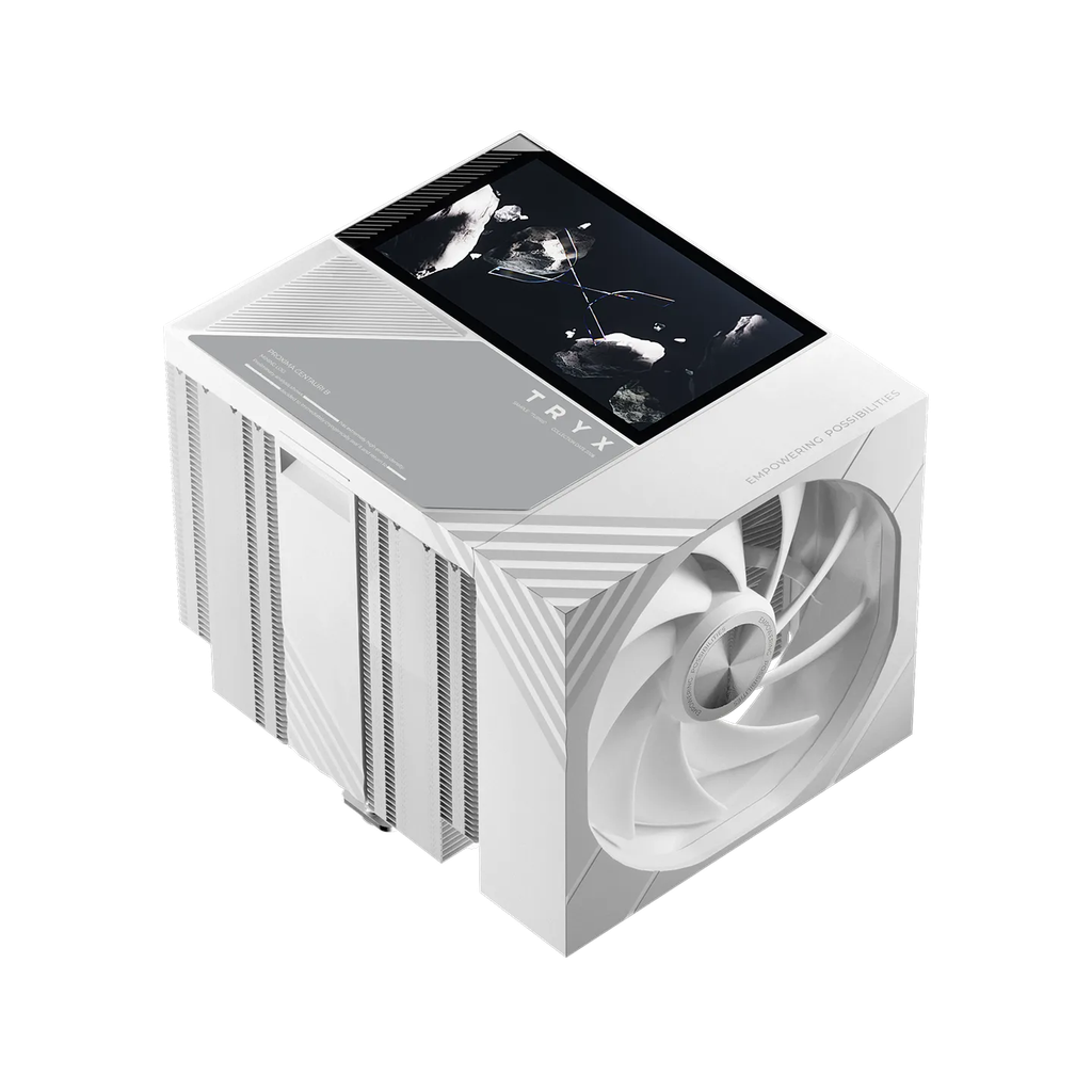 Tản nhiệt khí TRYX TURRIS 620 CPU Air Cooler Black - White ( Có màn hình )