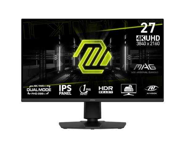  Màn hình MSI MAG 275UPD E14 Gaming 27″ Dual‑Mode (4K/144Hz, FHD/288Hz) 