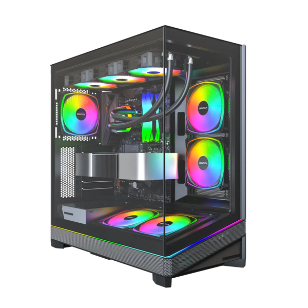 Case Montech Sky Three Black - White (