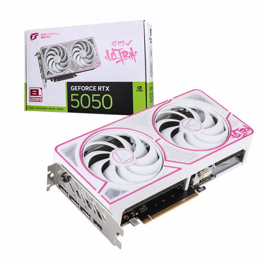 Card màn hình Colorful iGame GeForce RTX 5050 Ultra W DUO OC 8GB-V