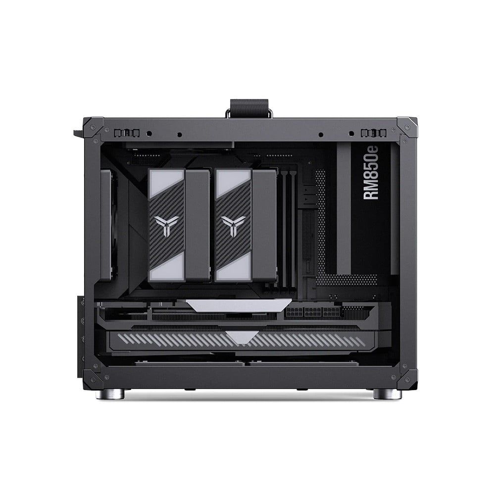 Vỏ Case Jonsbo C6 Max Black - White (Mini Tower/ M-ATX)