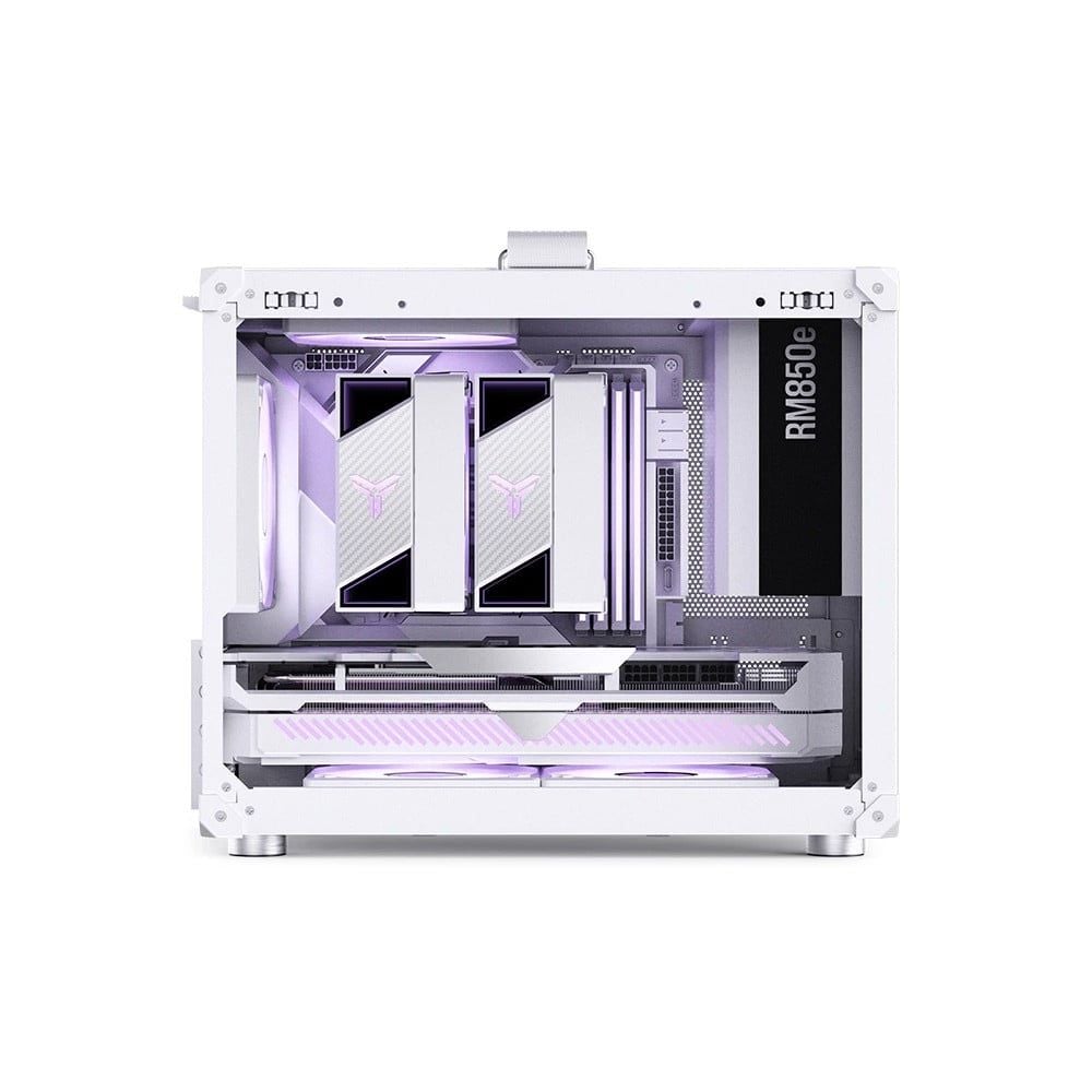 Vỏ Case Jonsbo C6 Max Black - White (Mini Tower/ M-ATX)