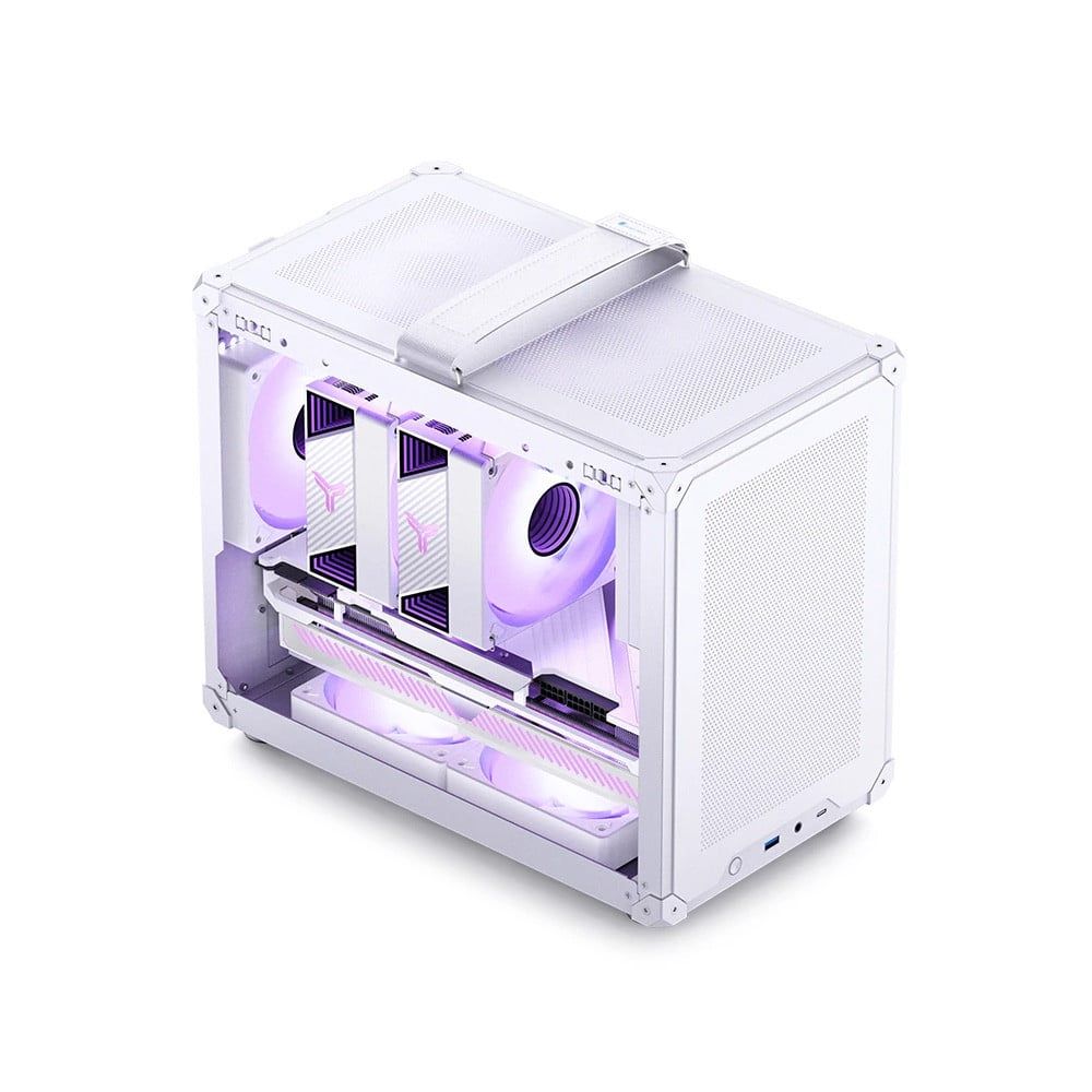 Vỏ Case Jonsbo C6 Max Black - White (Mini Tower/ M-ATX)