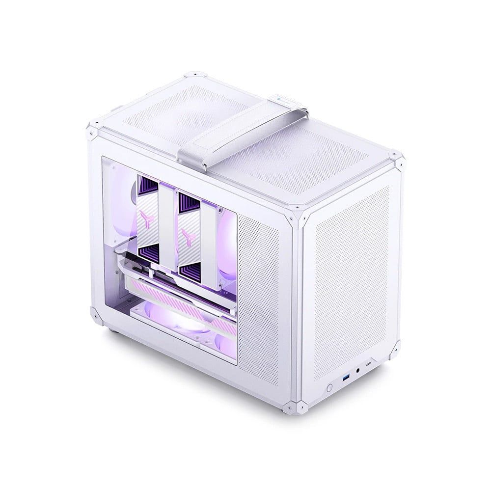 Vỏ Case Jonsbo C6 Max Black - White (Mini Tower/ M-ATX)