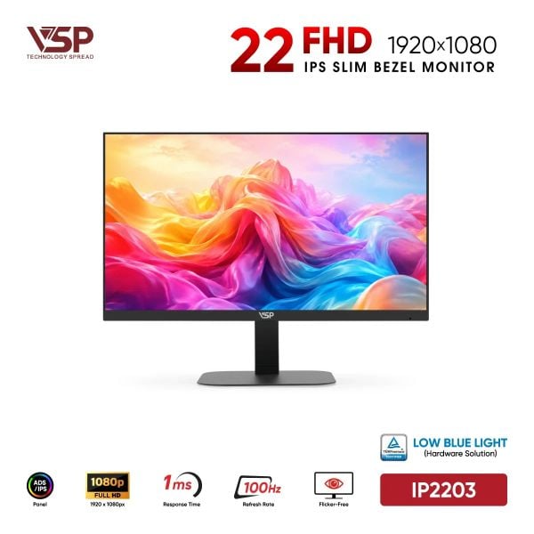  Màn Hình VSP IP2203 (22 inch / IPS / FHD / 100Hz / 1ms) 