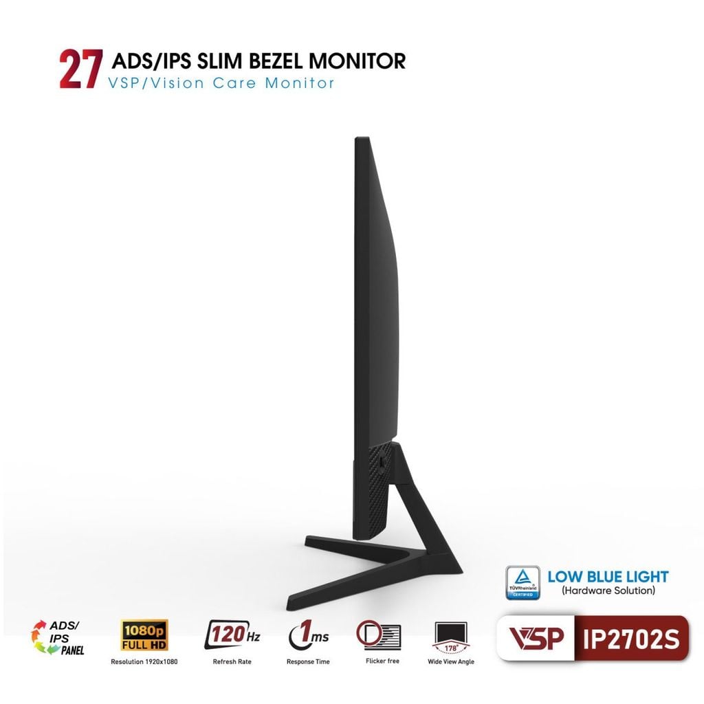 Màn hình VSP IP2702S (27inch / ADS / FHD / 120Hz / 1ms)