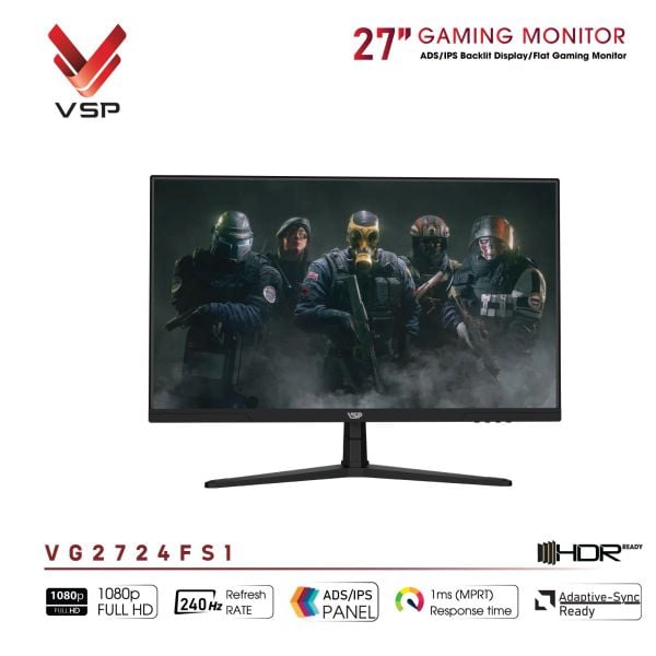  Màn Hình VSP VG2724FS1 (27 inch / Fast IPS / FHD / 240Hz / 1ms) 