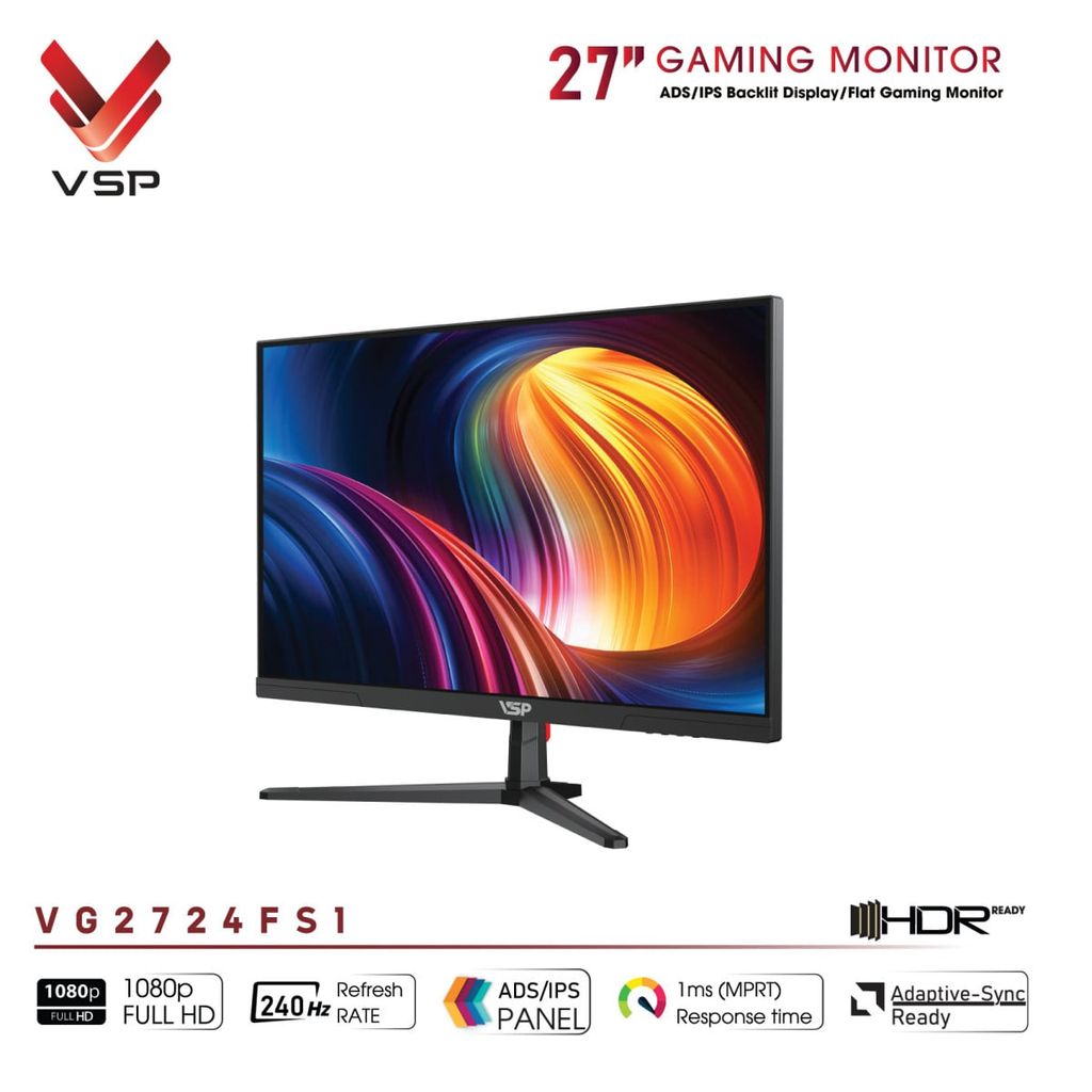 Màn Hình VSP VG2724FS1 (27 inch / Fast IPS / FHD / 240Hz / 1ms)