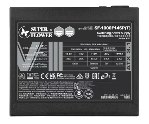 Nguồn Máy Tính PSU Super Flower Leadex VIII Platinum Pro 1000W ATX 3.1Black