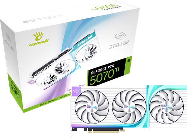  Card đồ hoạ Manli Stellar GeForce RTX 5070 Ti OC 16GB GDDR7 