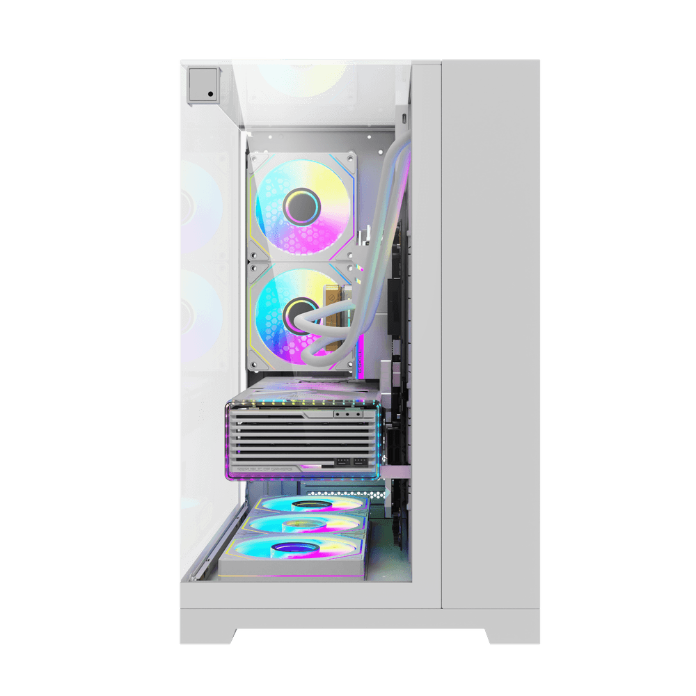 VỎ CASE MÁY TÍNH DARKFLASH TH285 PLUS ATX BLACK - WHITE