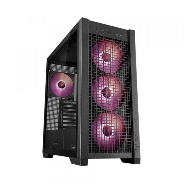 Vỏ Case ASUS TUF Gaming GT302 ARGB (EATX/ Màu Đen - Trắng / Kèm Sẵn 4 Fan)