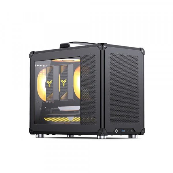 Vỏ Case Jonsbo C6 Max Black - White (Mini Tower/ M-ATX)
