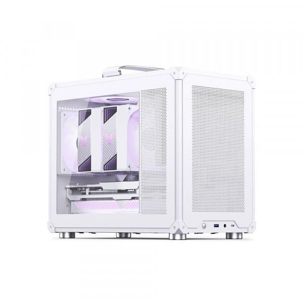 Vỏ Case Jonsbo C6 Max Black - White (Mini Tower/ M-ATX)