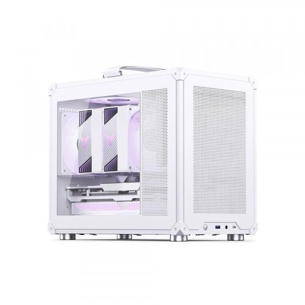  Vỏ Case Jonsbo C6 Max Black - White (Mini Tower/ M-ATX) 