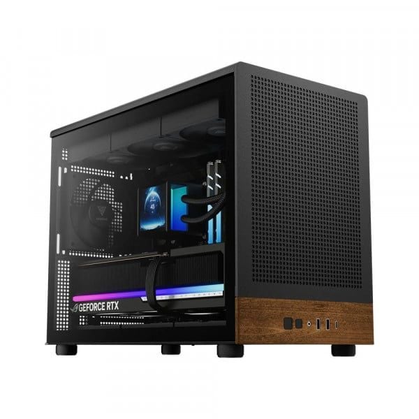 Vỏ Case Gamdias ATHENA M4M Wood Black ARGB