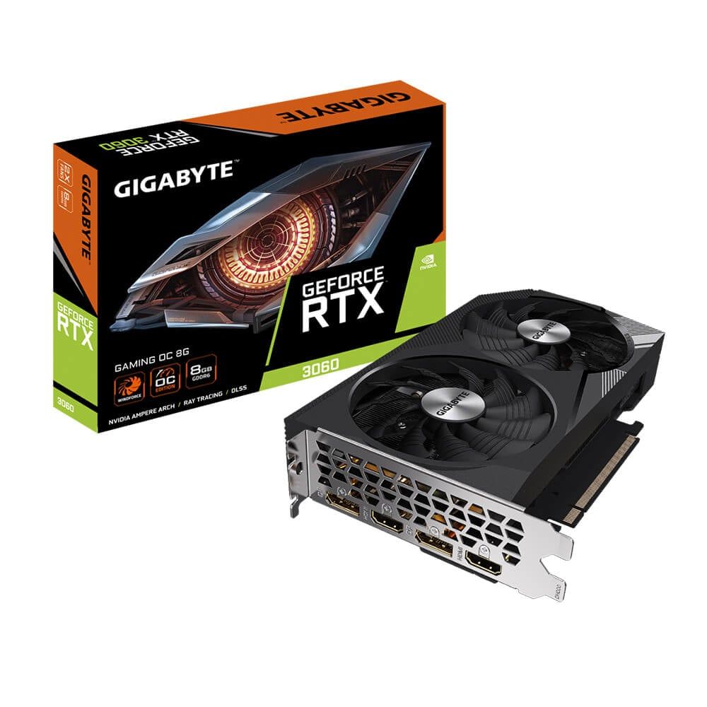 Card màn hình Gigabyte RTX 3060 GAMING OC 8GB (N3060GAMING OC-8GD)
