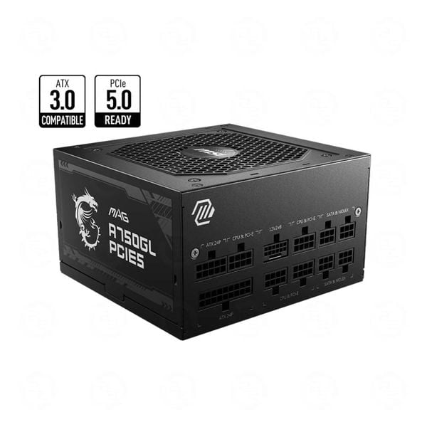  Nguồn máy tính MSI MAG A750GL - 750w ( ATX 3.0, PCIe 5.0, Full Modullar) 