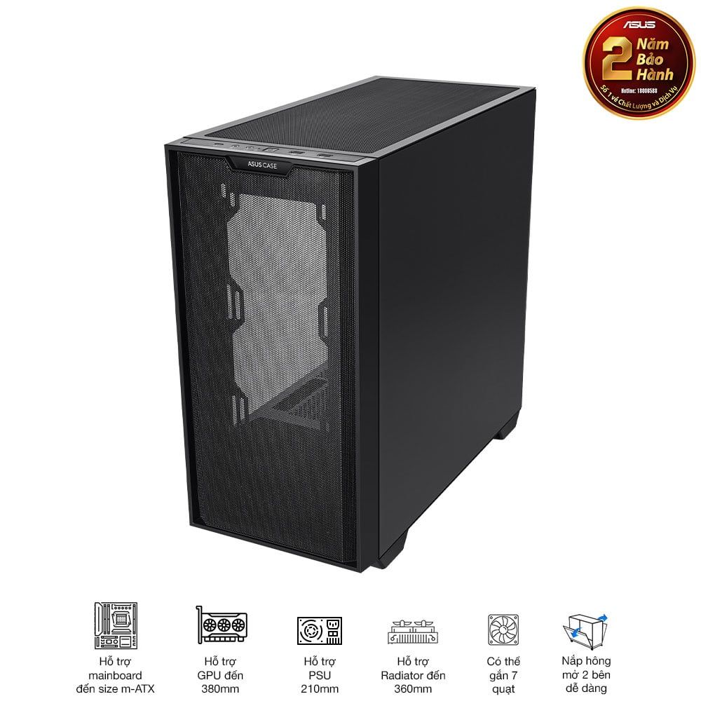 Vỏ Case ASUS A21 Black - White (M-atx)
