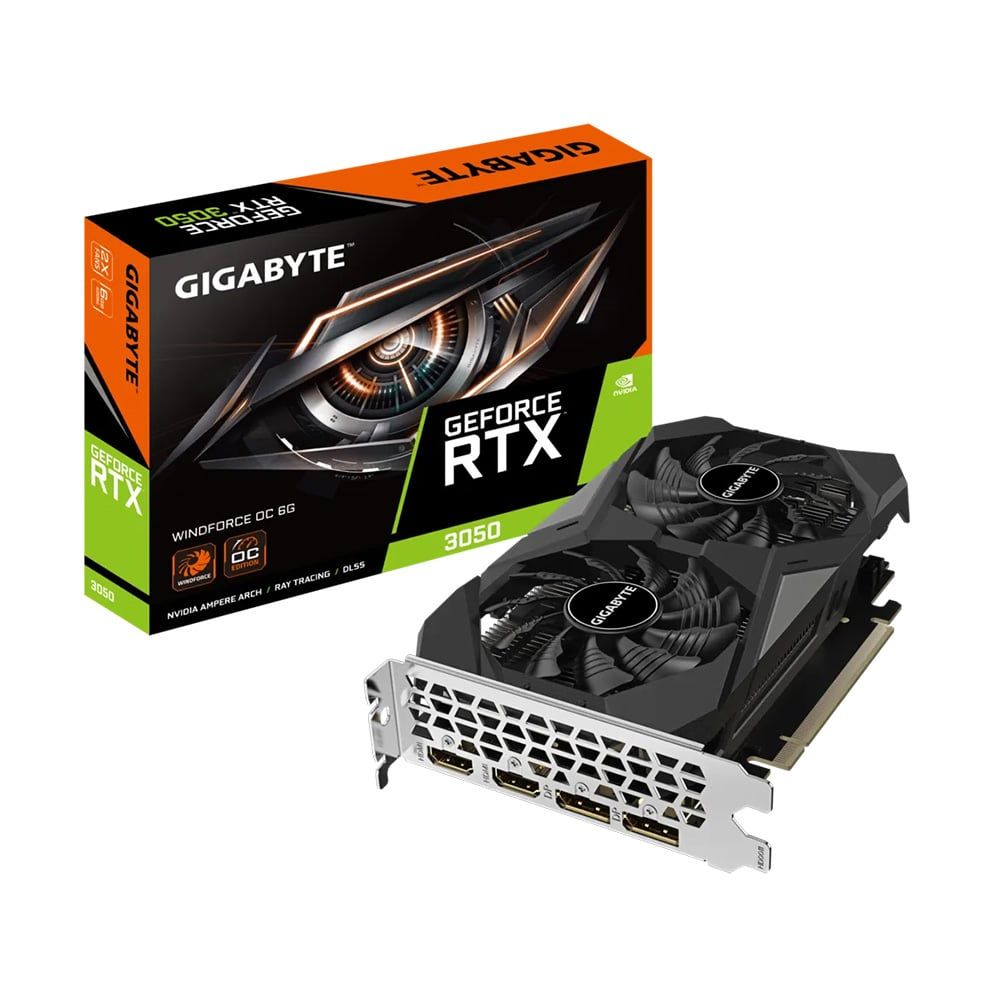  Card màn hình Gigabyte RTX 3050 Windforce OC 6GB (N3050WF2OC -6GD) 