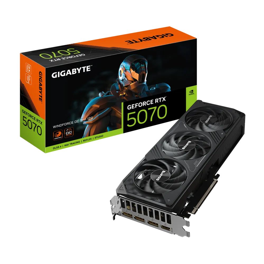 Card Màn Hình Gigabyte RTX 5070 WINDFORCE OC SFF 12GB (N5070WF3OC-12GD)