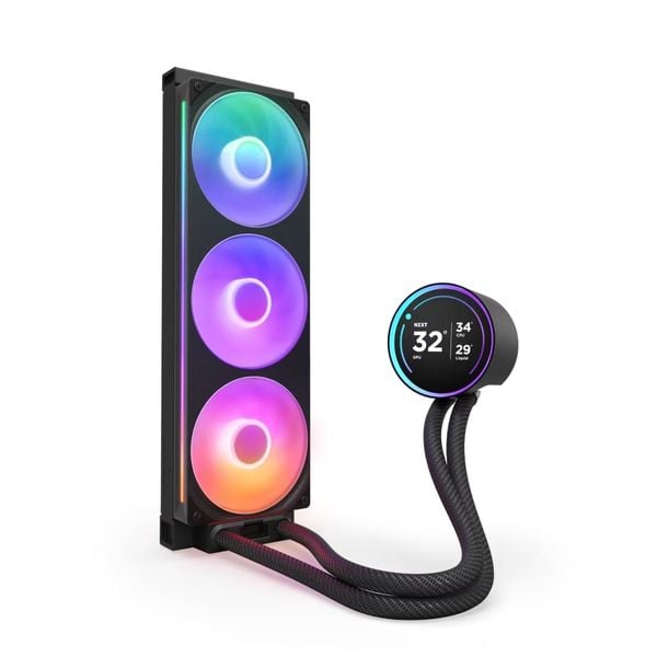  Bộ Tản Nhiệt Nước NZXT KRAKEN ELITE 360 RGB V2 BLACK 360mm (RL-KR36E-B2) 