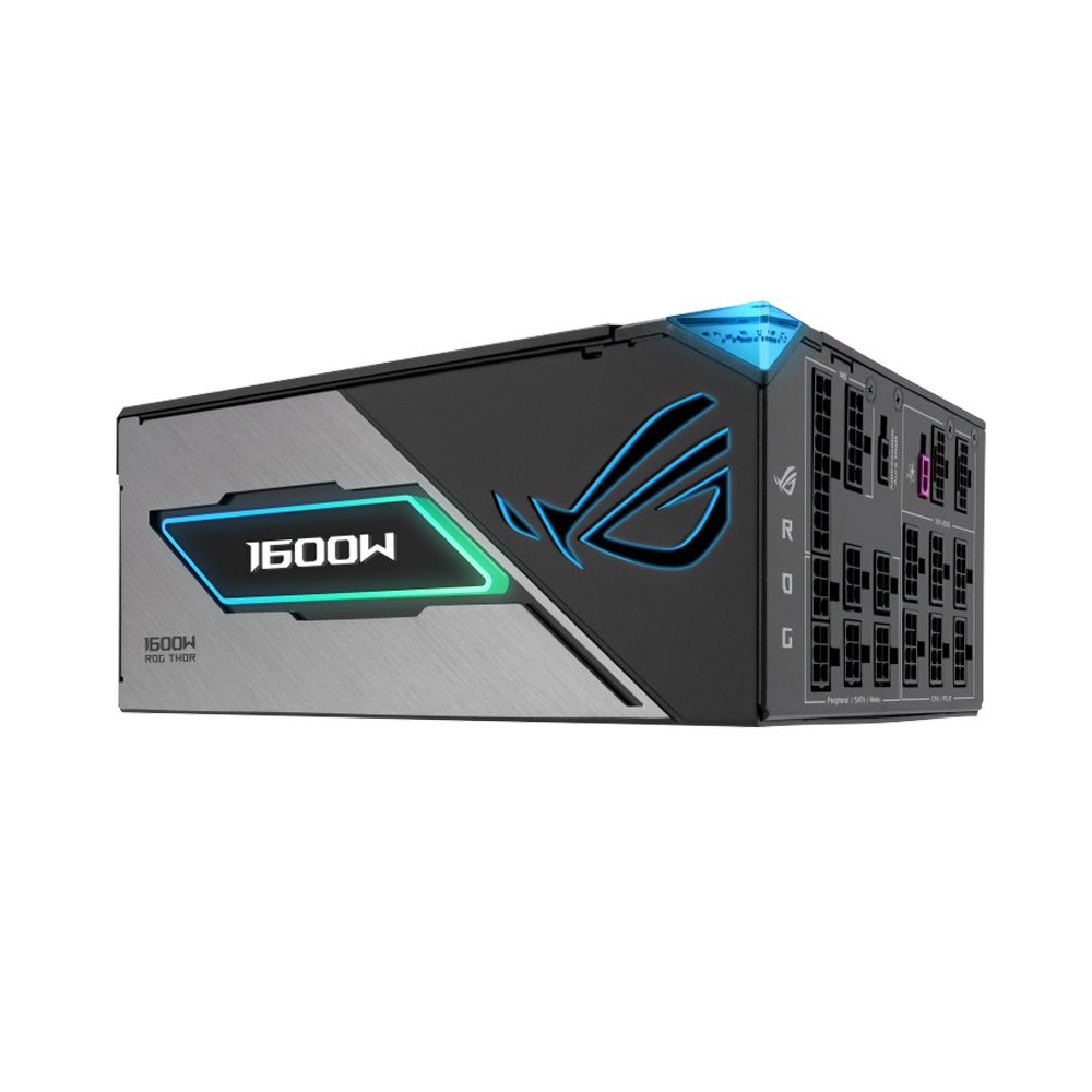 Nguồn máy tính ASUS ROG THOR 1600T3 (1600W, ATX 3.1, PCIe 5.0, 80 Plus Titanium, Full Modular, 10 năm bảo hành)