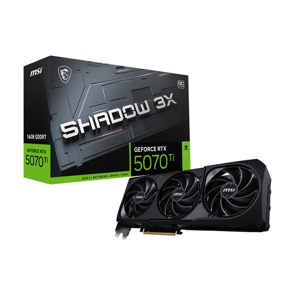  Card màn hình MSI RTX 5070 Ti 16GB SHADOW 3X OC 