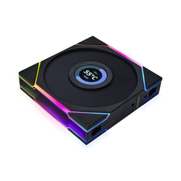  Bộ 3 Fan LIAN LI UNI FAN TL 120 LCD REVERSE TRIPLE PACK | Black - White 