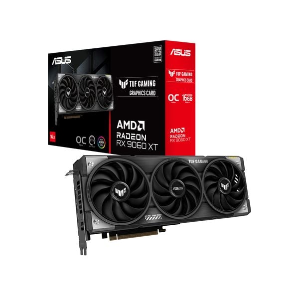  Card màn hình Asus TUF Gaming RX 9060 XT 16GB OC (TUF-RX9060XT-O16G-GAMING) 