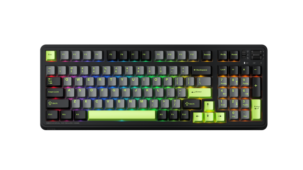  Bàn phím cơ Machenike KG98 Purple Gold switch | Black Green - White Blue 