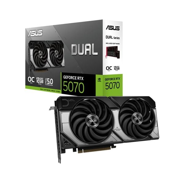  Card màn hình ASUS Dual RTX 5070 12GB GDDR7 OC (DUAL-RTX5070-O12G) 