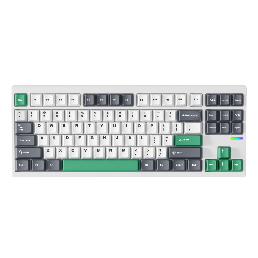 Bàn phím cơ MCHOSE GX87 Lite Nano Spraying Matcha Latte Switch White - Blue