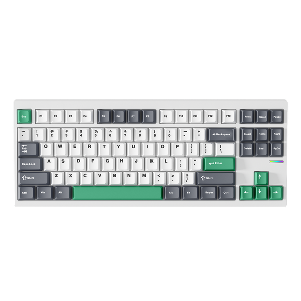  Bàn phím cơ MCHOSE GX87 Lite Nano Spraying Matcha Latte Switch White - Blue 