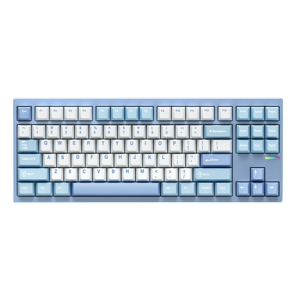  Bàn phím cơ MCHOSE GX87 Lite Nano Spraying Matcha Latte Switch White - Blue 