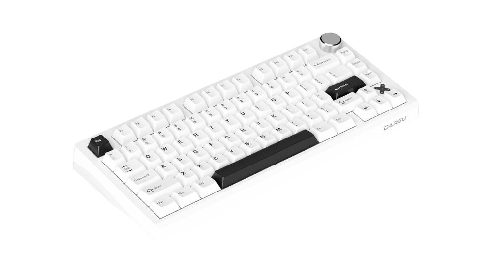 Bàn phím cơ DareU FLEX 75 White Black Pegasus switch