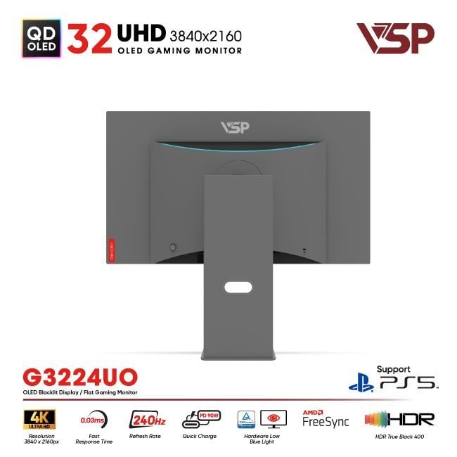 Màn hình QD-OLED Ai gaming Vision Pro G3224UO - 4K 240Hz