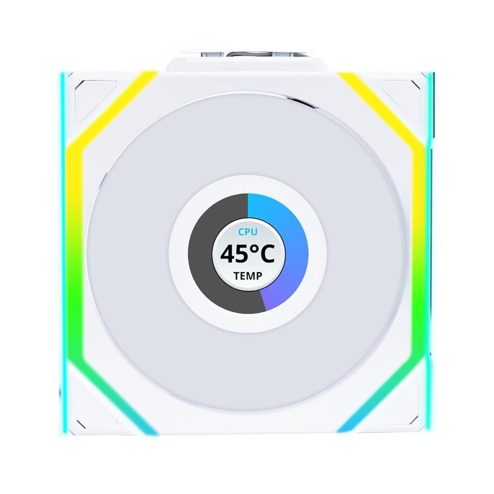 Bộ 3 FAN CASE LIAN LI UNI FAN SL Wireless LCD 120 | Black - White