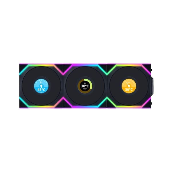  Bộ 3 FAN CASE LIAN LI UNI FAN SL Wireless LCD 120 | Black - White 