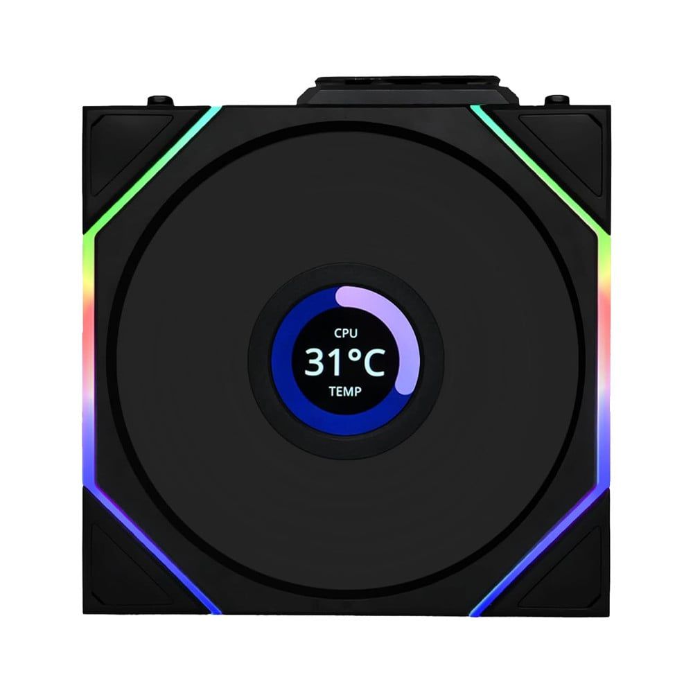 Bộ 3 FAN CASE LIAN LI UNI FAN TL Wireless LCD 120 | Black - White