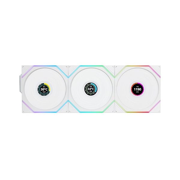  Bộ 3 FAN CASE LIAN LI UNI FAN TL Wireless LCD 120 | Black - White 