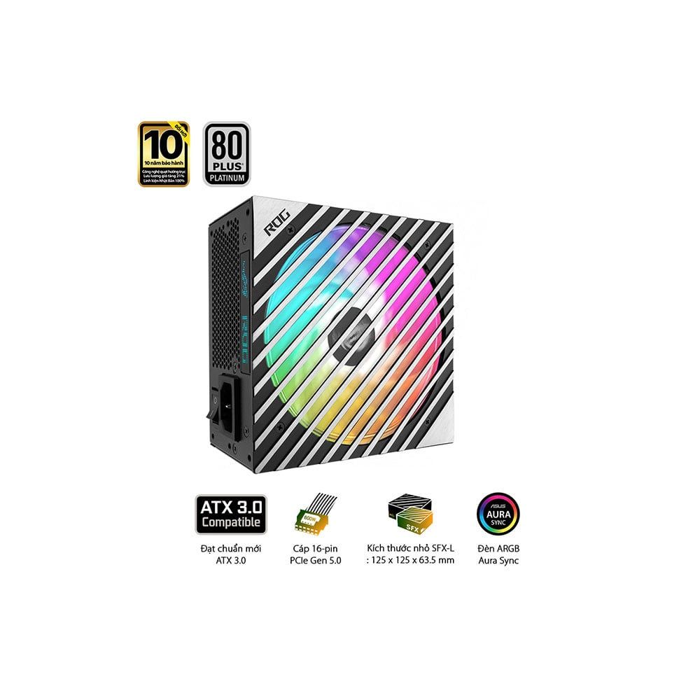Nguồn SFX-L Asus ROG LOKI 1000P 1000w Platinum ( ATX 3.0 - Pcie 5.0 - Full Modular)