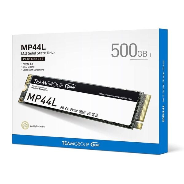  Ổ cứng SSD Teamgroup MP44L 500GB M.2 2280 PCIe 4.0x4 (Đọc 5000MB/s, Ghi 2500MB/s) 