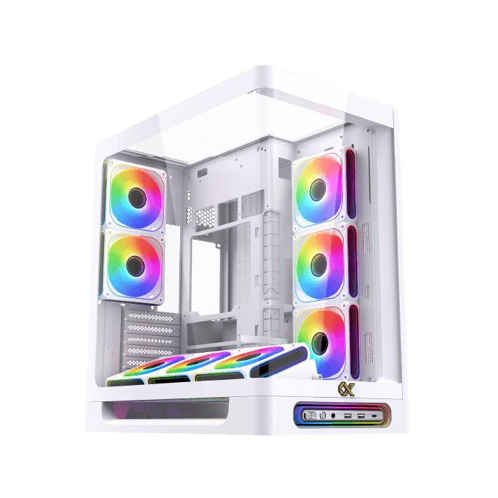 Case Xigmatek Heaven Black - White ( E-ATX , No Fan )
