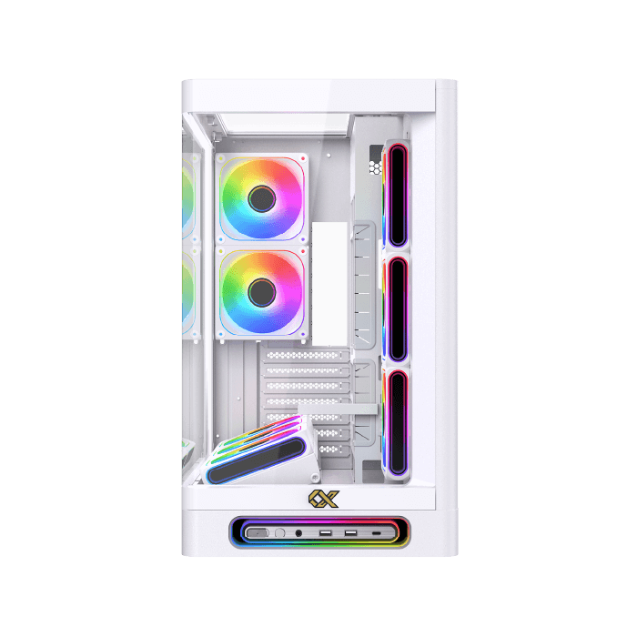 Case Xigmatek Heaven Black - White ( E-ATX , No Fan )