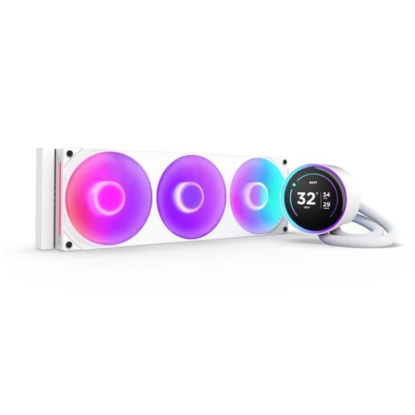  Bộ Tản Nhiệt Nước NZXT KRAKEN ELITE 360 RGB V2 White 360mm (RL-KR36E-W2) 